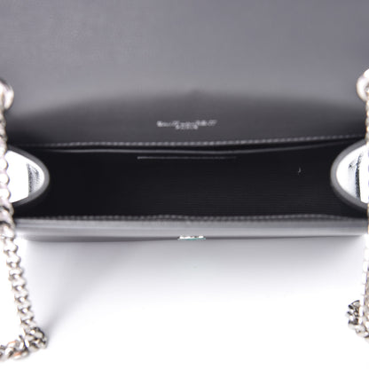 Saint Laurent Grain De Poudre Small Monogram Kate Satchel Storm 5 of 9