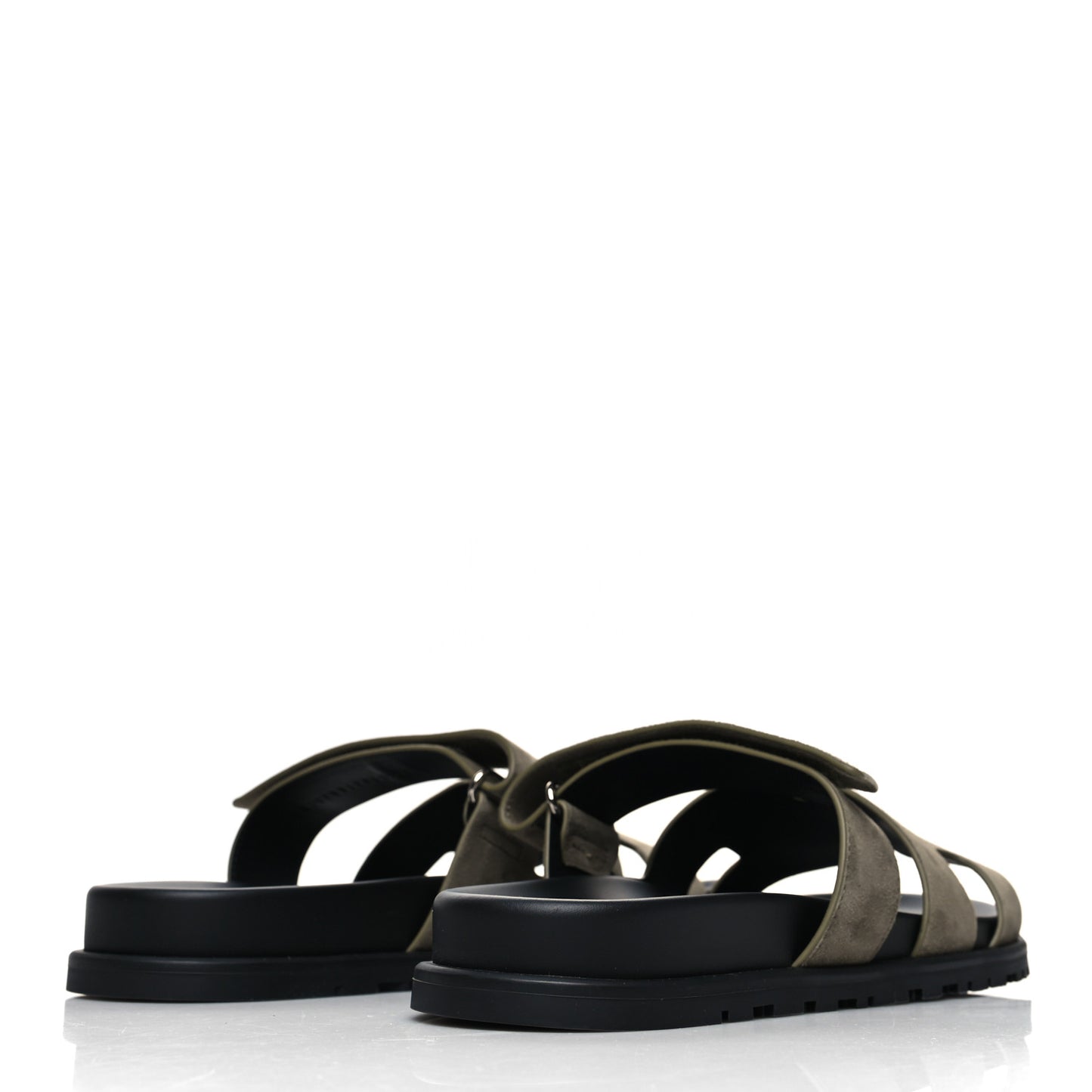 Suede Goatskin Mens Chypre Sandals 43 Vert Toundra