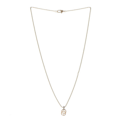 Gucci 18K Yellow Gold Running GG Pendant Necklace 3 of 6