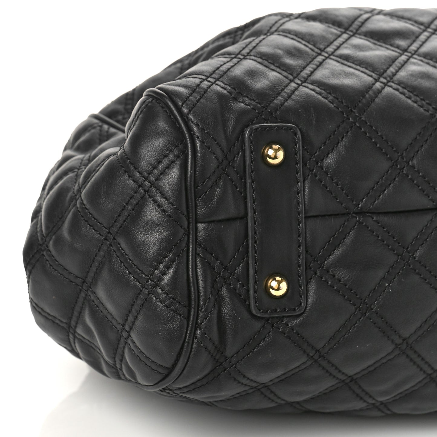 Calfskin Quilted Stam Black