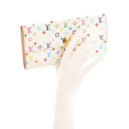 Louis Vuitton Monogram Multicolor Sarah Wallet White 2 of 6