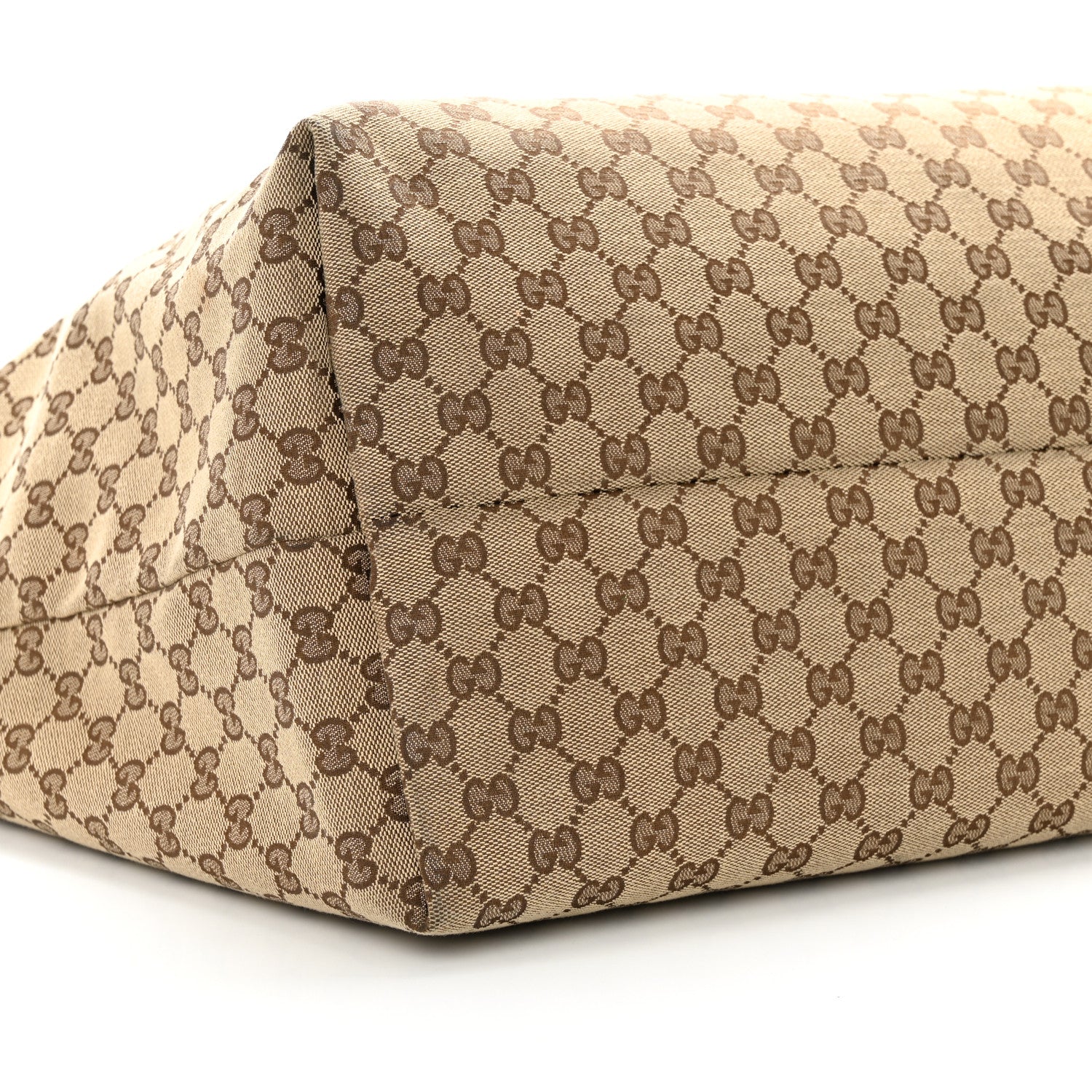 Gucci GG Monogram Patent Oliver Pug Tote Yellow Beige 9 of 21
