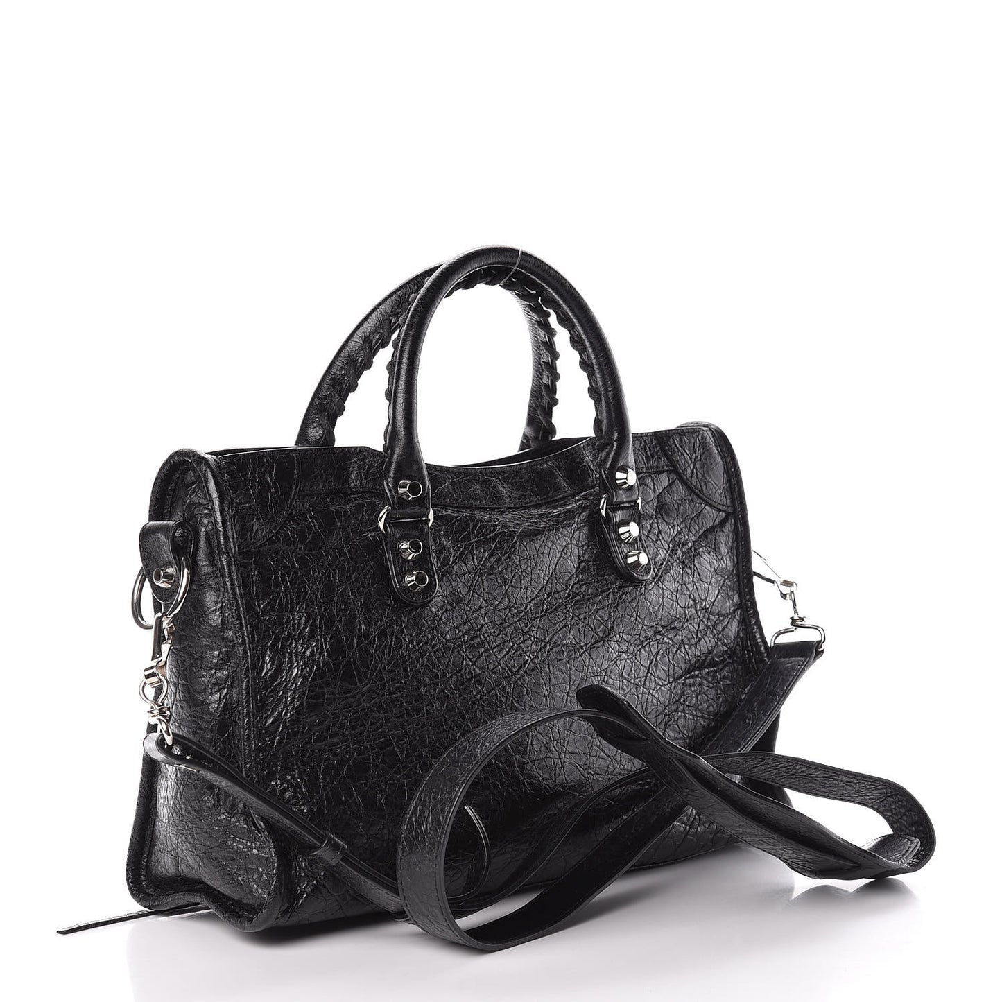 Agneau Classic Silver Hardware S City Black