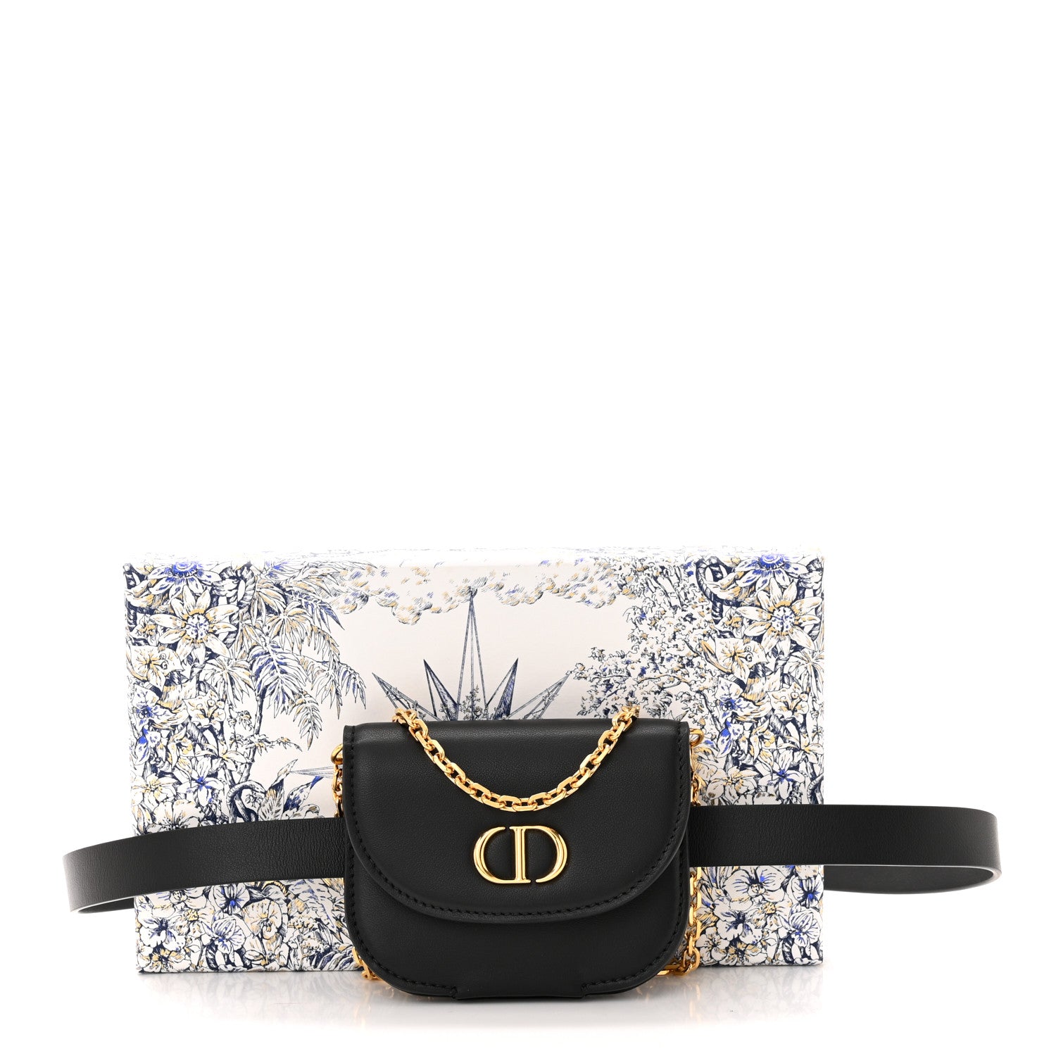 Christian Dior Calfskin 30 Montaigne Removable Pouch Black 11 of 11