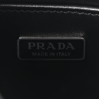 Prada Spazzolato Cleo Shoulder Bag Black 6 of 11