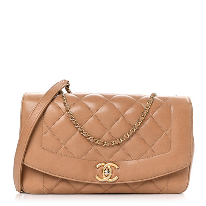 Chanel Lambskin Quilted Medium Single Flap Beige 1 of 12