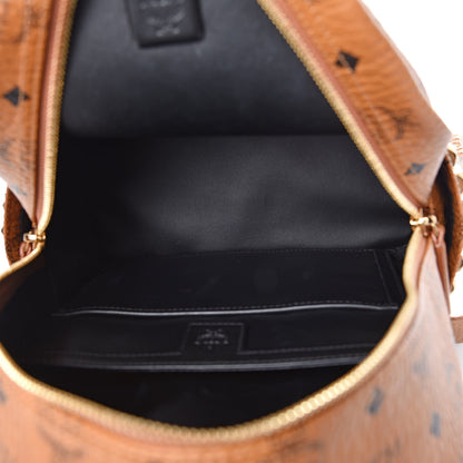MCM Visetos Small Side Stud Stark Backpack Cognac 5 of 11