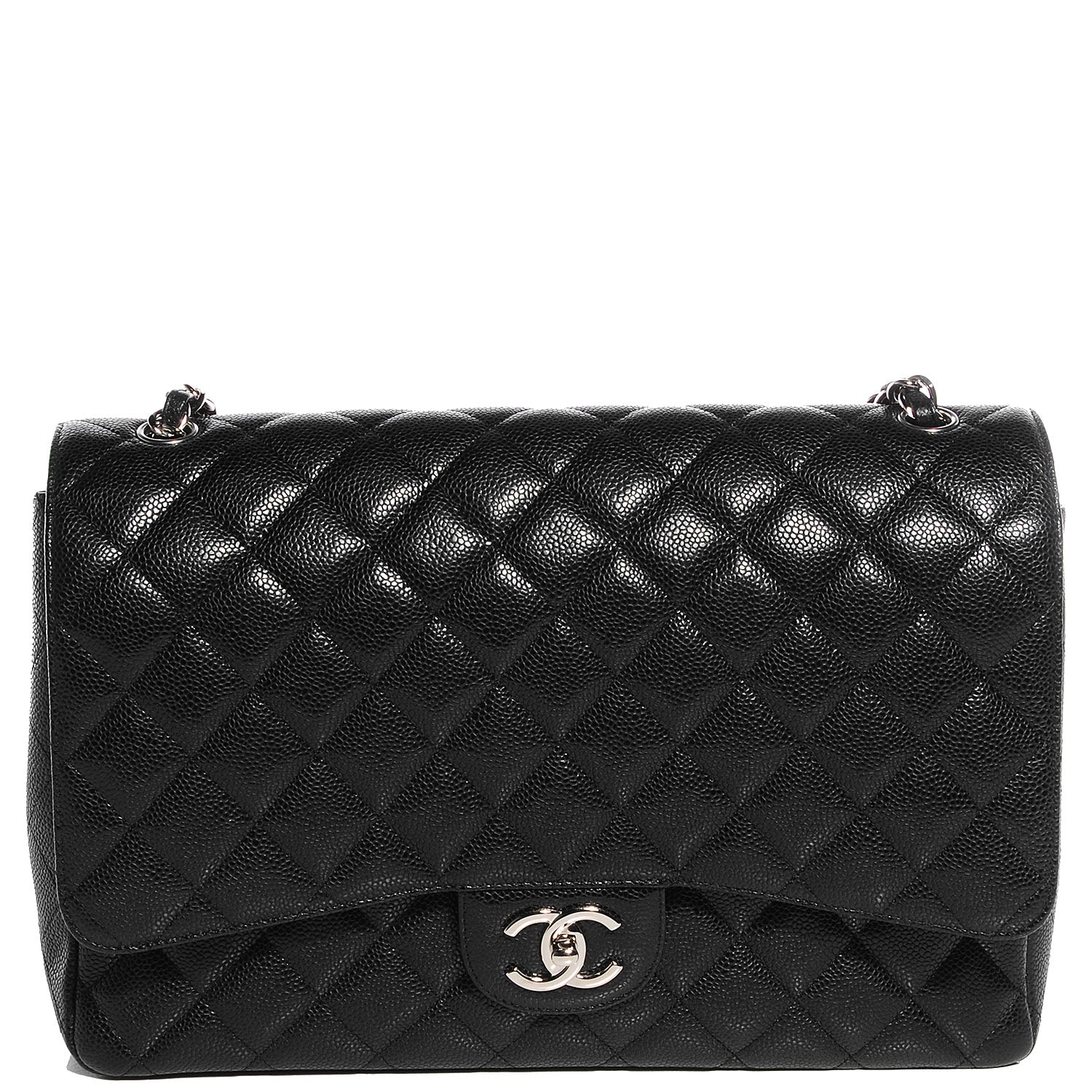 Chanel Caviar Quilted Maxi Double Flap Black 1 of 9