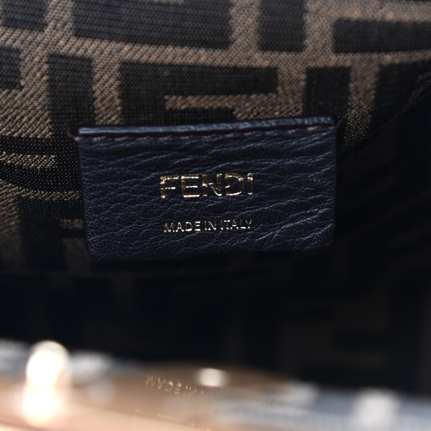 Fendi Shiny Nappa Medium Fendi First Black 6 of 9