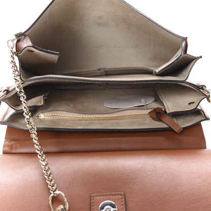 Chloe Suede Calfskin Medium Faye Shoulder Bag Tobacco 5 of 10