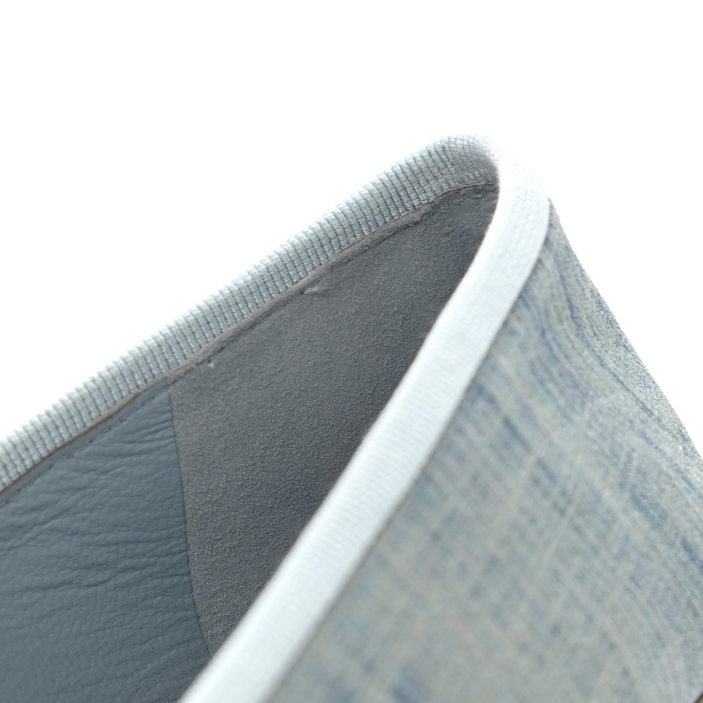 Suede Calfskin Lambskin CC Cap Toe Ballerina Flats 36.5 Light Blue