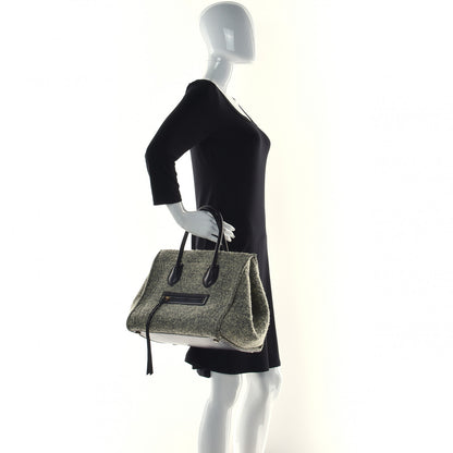 Celine Felt Medium Phantom Luggage Yellow Grey 4 of 13