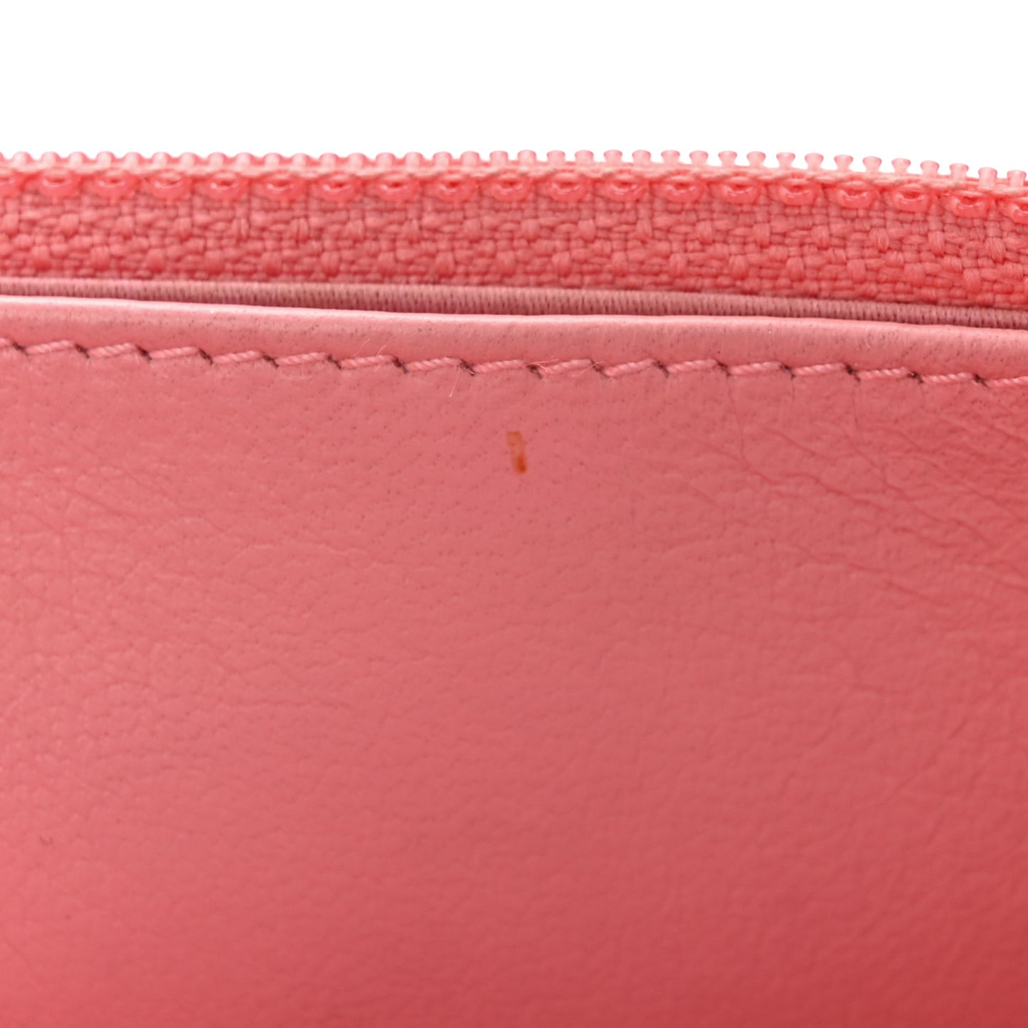 Lambskin Camellia Embossed Wallet on Chain WOC Pink