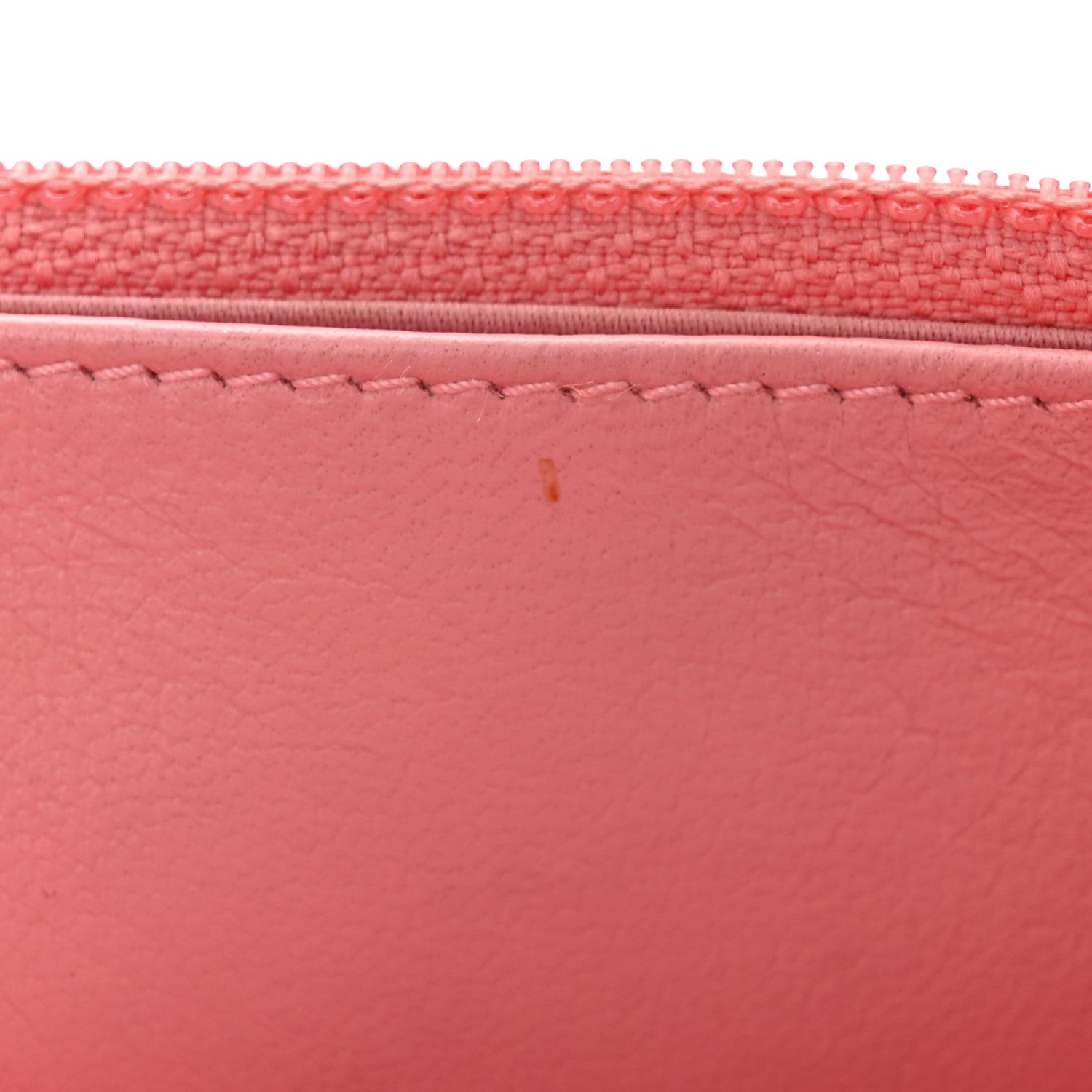 Chanel Lambskin Camellia Embossed Wallet on Chain WOC Pink 12 of 13