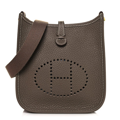 Hermes Taurillon Clemence Evelyne TPM Etoupe 1 of 9