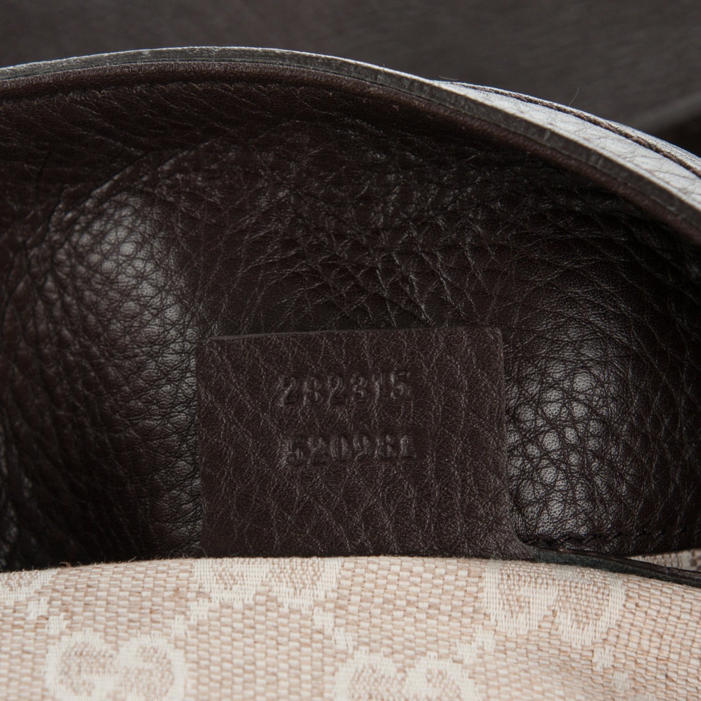 Pebbled Calfskin Medium Diana Bamboo Shoulder Bag Dark Brown