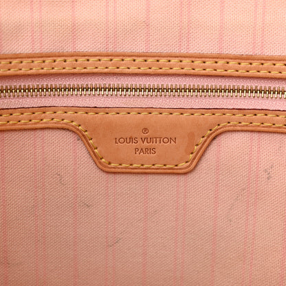 Louis Vuitton Damier Azur Delightful MM Rose Ballerine 6 of 19