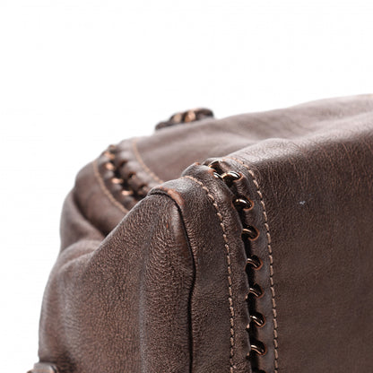 Chanel Goatskin Medium Luxe Ligne Bowler Brown 13 of 15