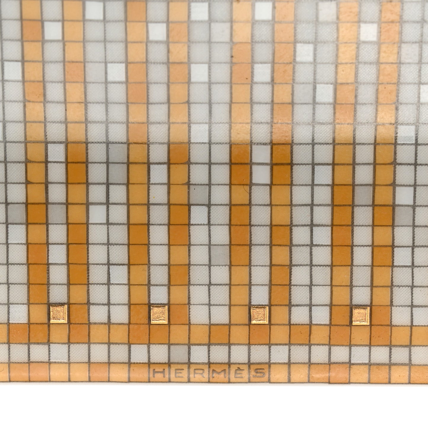 Porcelain Mosaique au 24 Square Plate N°2 Gold