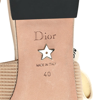 Christian Dior Technical Canvas Ribbon J'Adior Slingback Ballet Flats 40 Powder Nude 7 of 10