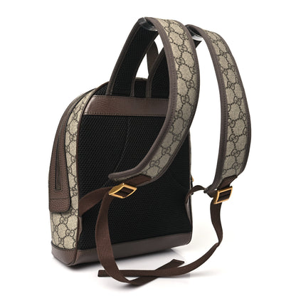 Gucci GG Supreme Monogram Calfskin Web Small Ophidia Day BackpacK Beige Ebony New Acero 3 of 10
