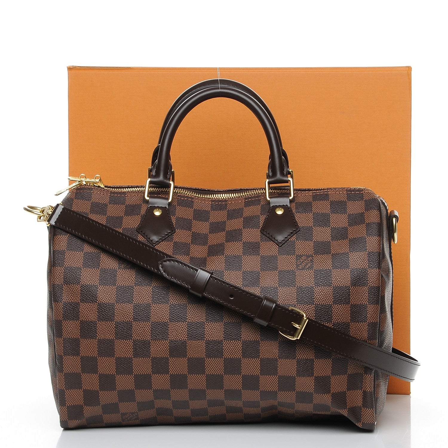 Louis Vuitton Damier Ebene Speedy Bandouliere 30 10 of 10