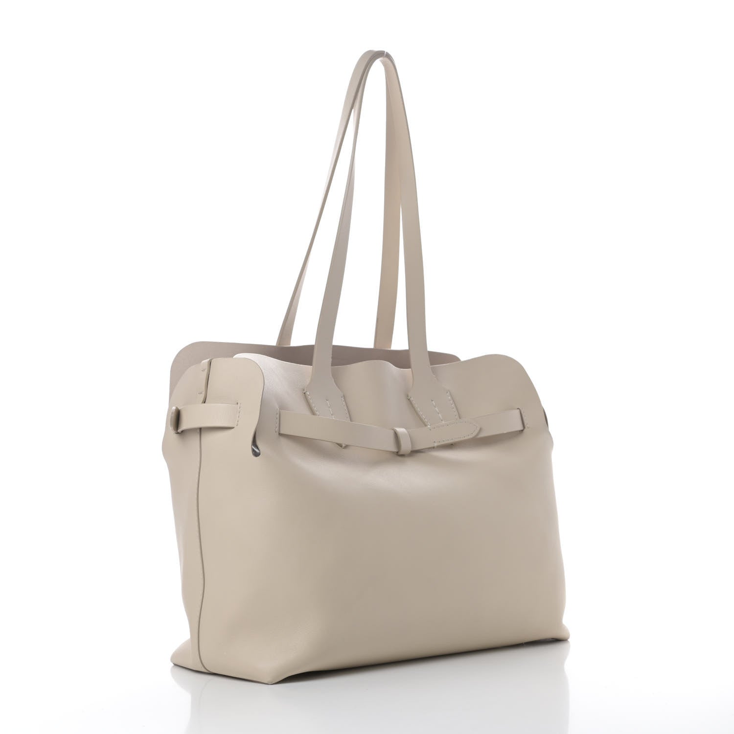 Burberry Soft Smooth Calfskin Medium Tote Limestone 4 of 11