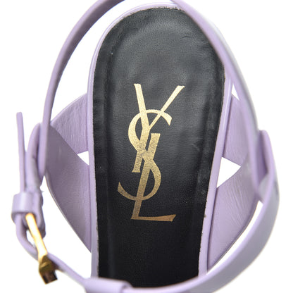 Saint Laurent Patent Tribute 75 Platform Sandals 35 Lavender 6 of 18