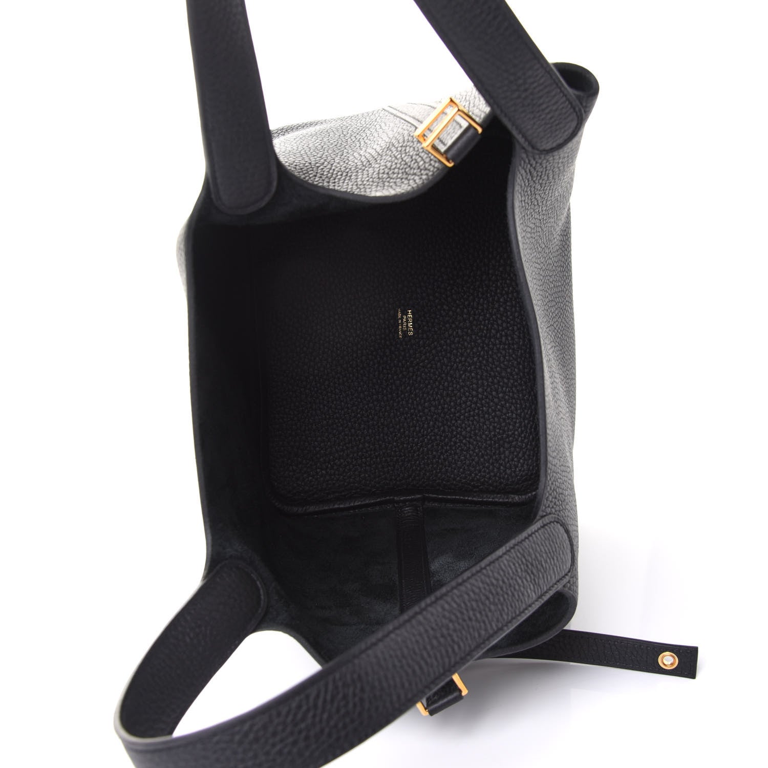 Hermes Taurillon Clemence Picotin Lock 22 MM Black 4 of 9