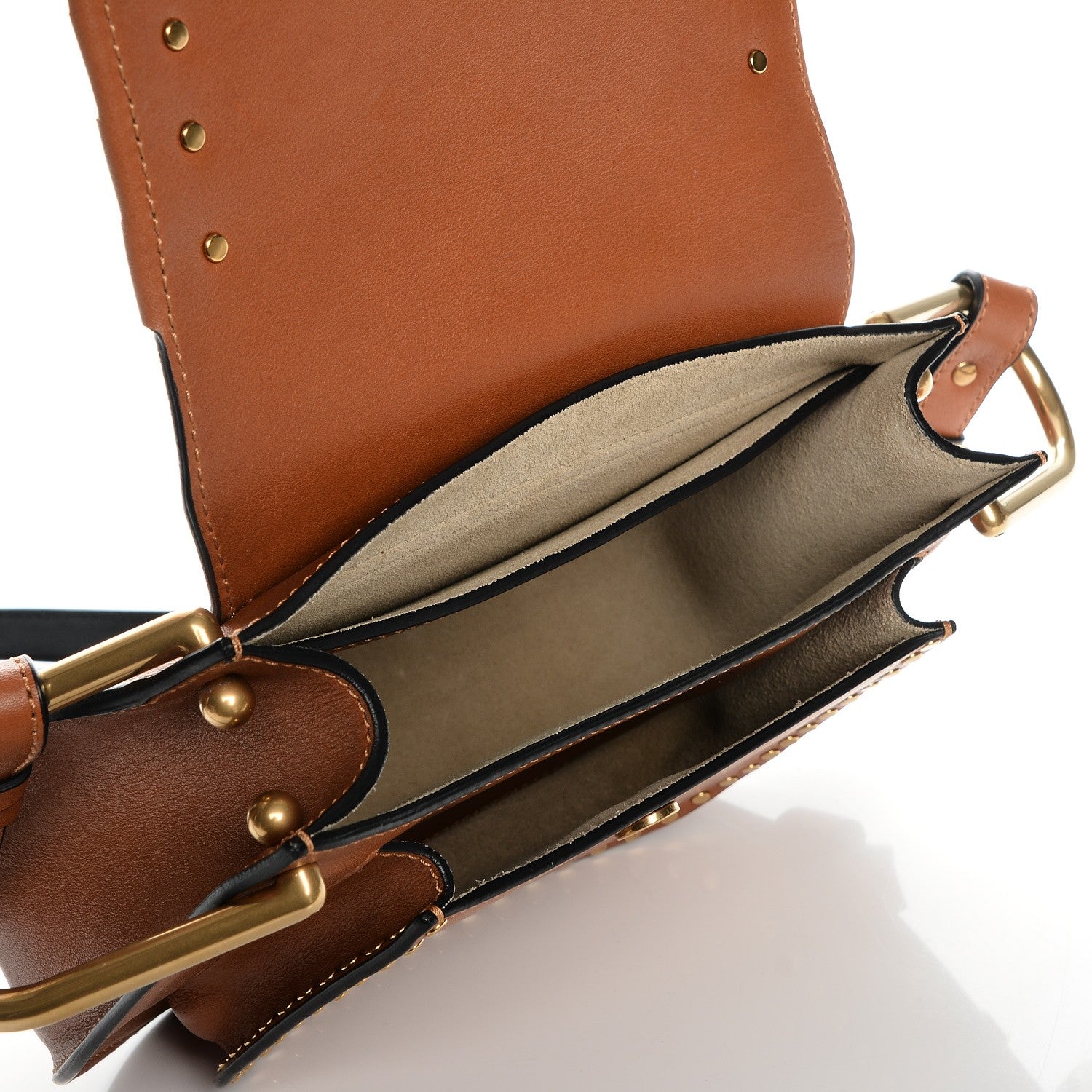Chloe Calfskin Small Hudson Shoulder Bag Caramel 6 of 8
