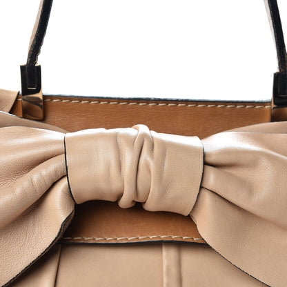 Valentino Garavani Nappa Large Aphrodite Bow Satchel Taupe 7 of 31