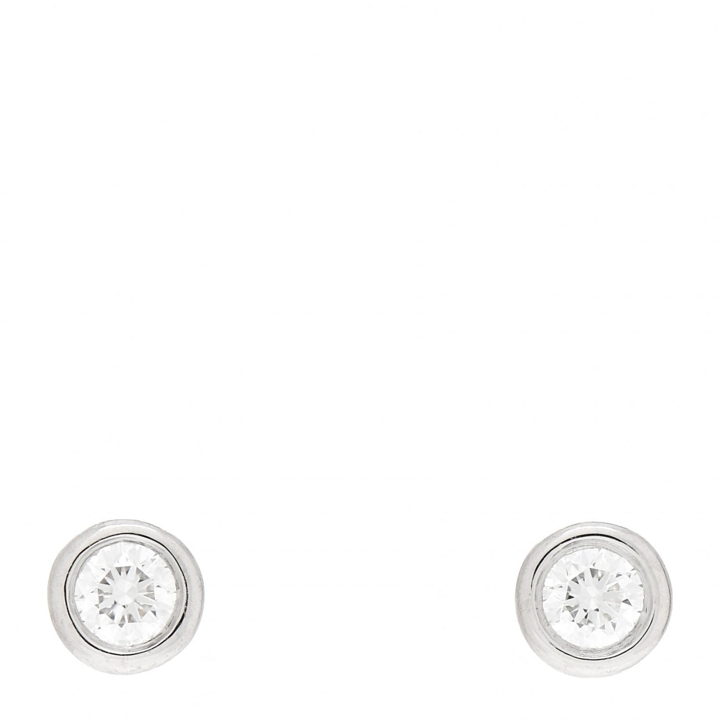 Platinum Diamond .16ctw Elsa Peretti Diamonds By The Yard Earrings