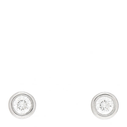 Tiffany Platinum Diamond .16ctw Elsa Peretti Diamonds By The Yard Earrings 1 of 6