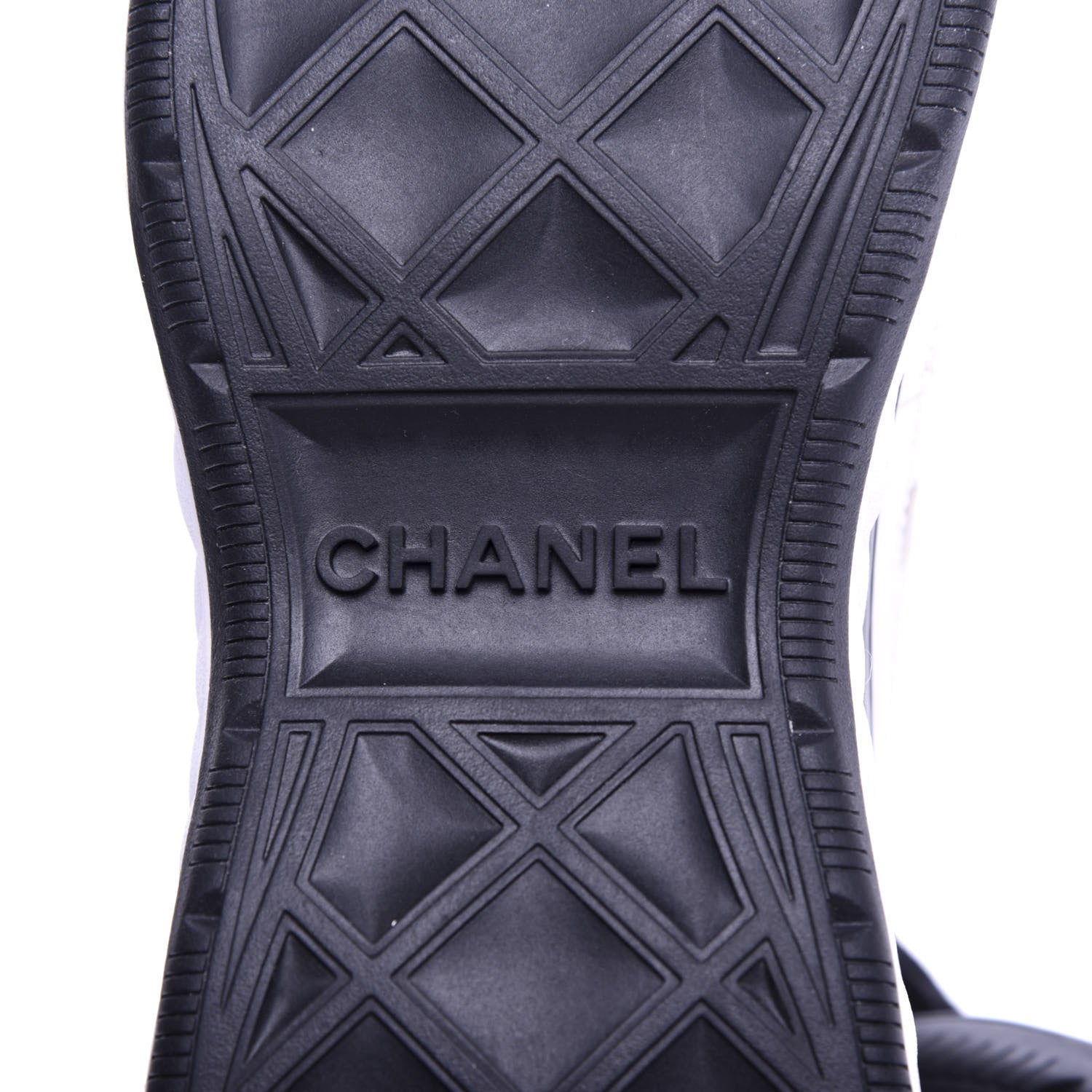 Chanel Calfskin Suede Nylon Grosgrain CC Sneakers 36 White Black 8 of 13