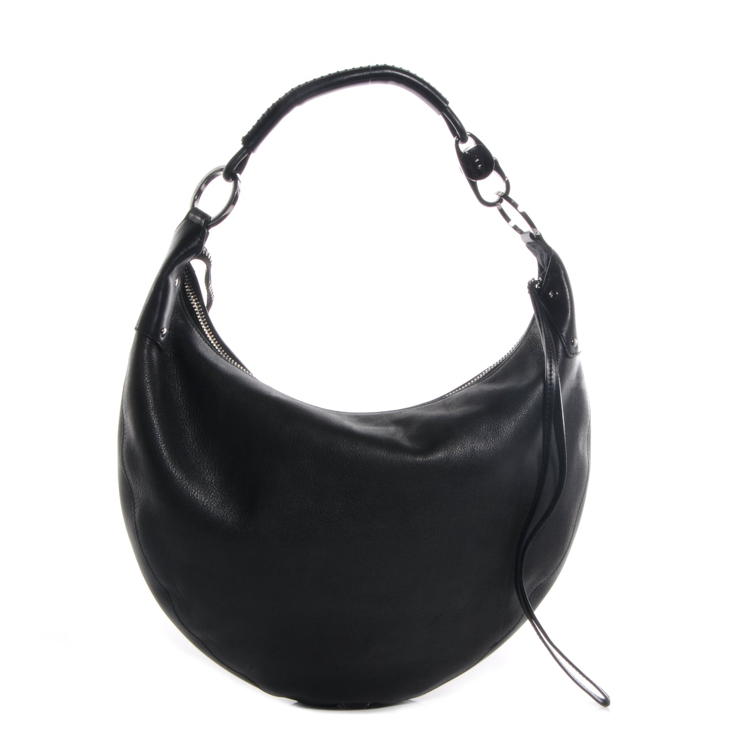 Leather Moon Hobo Black
