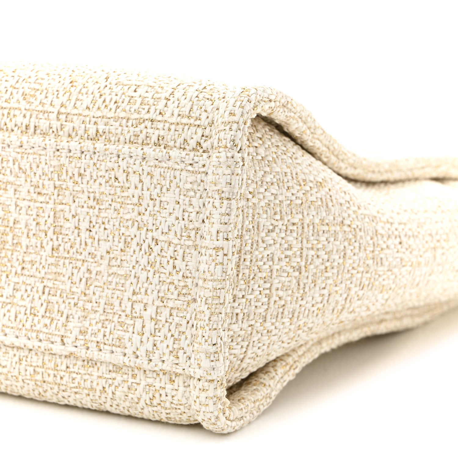 Chanel Lurex Boucle Mini Deauville Tote White 10 of 10