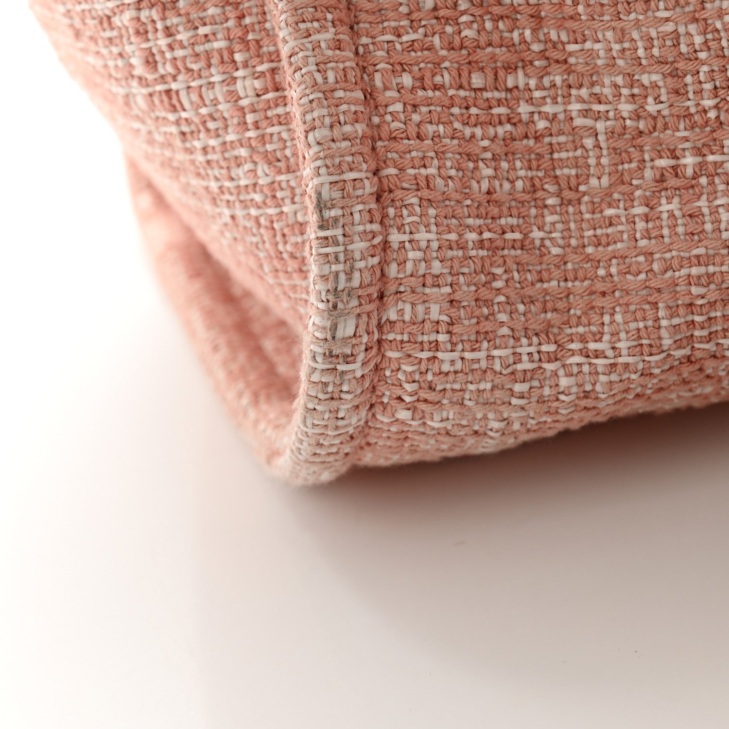 Chanel Straw Lurex Large Deauville Tote Pink 10 of 10