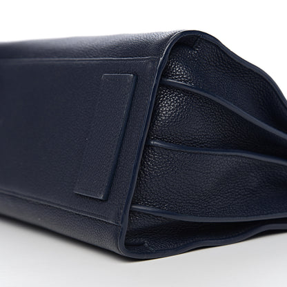 Saint Laurent Grained Calfskin Small Supple Sac De Jour Navy 13 of 14