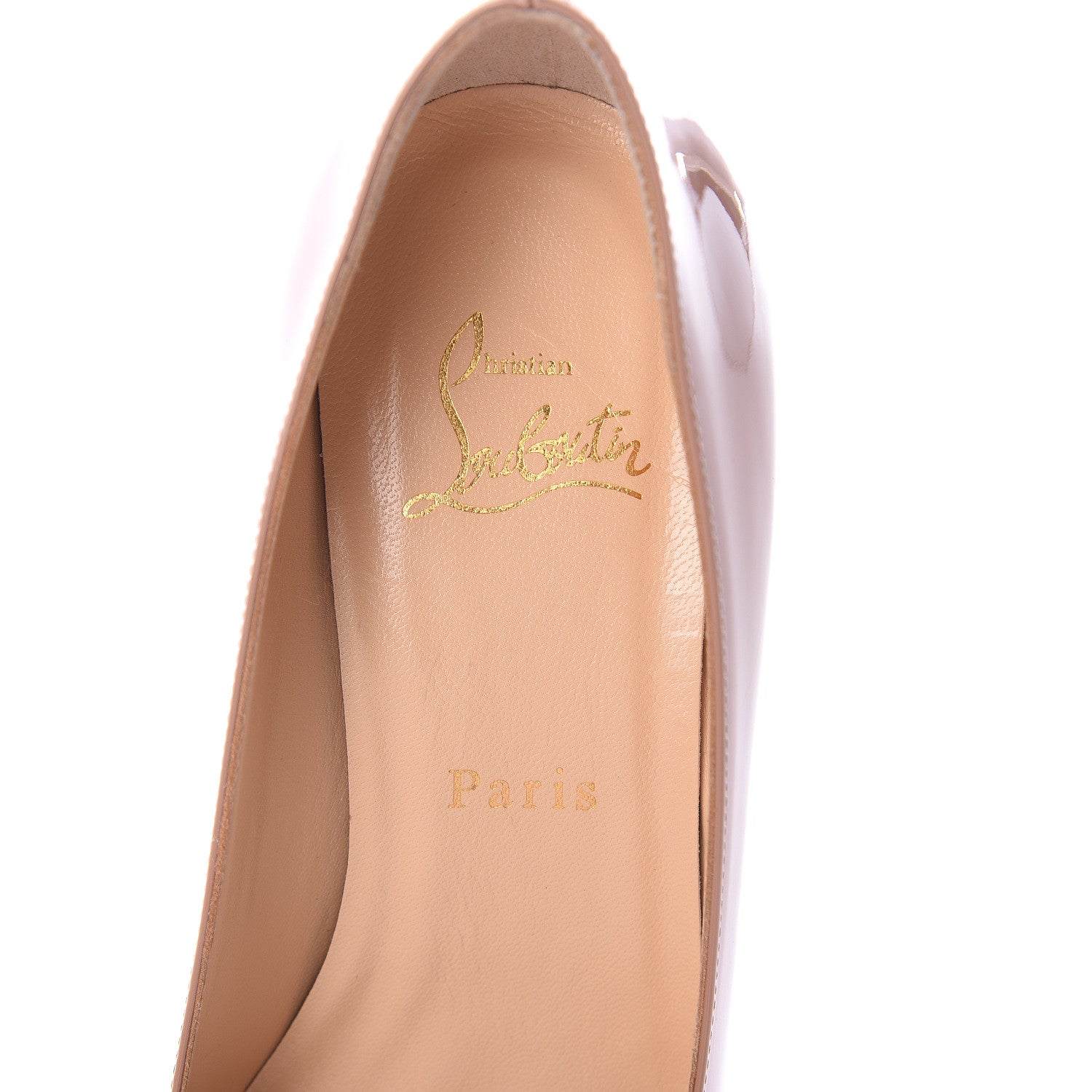 Christian Louboutin Patent New Simple 85 Pumps 37 Nude 6 of 7