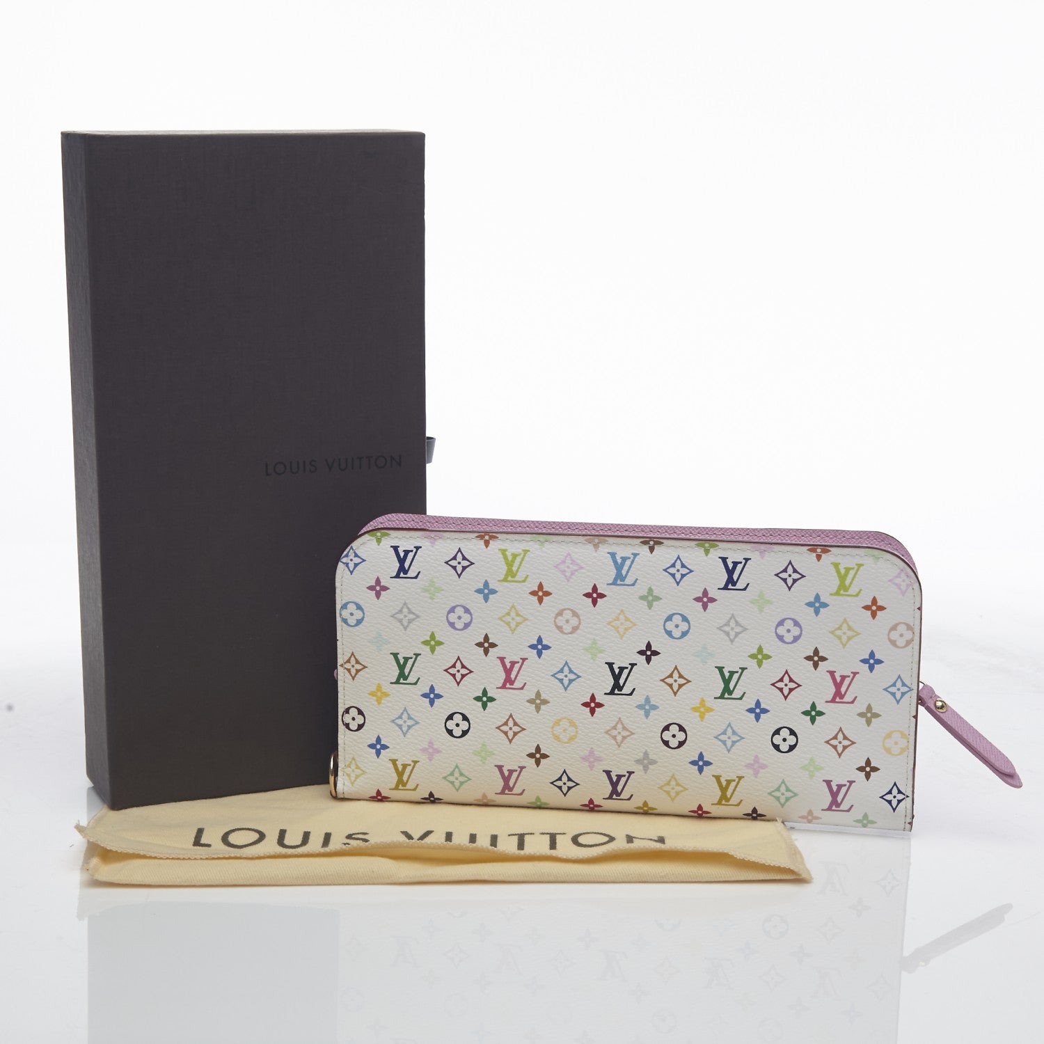 Louis Vuitton Monogram Multicolor Insolite Wallet Litchi 6 of 9