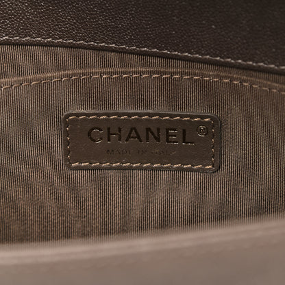 Chanel Caviar Quilted Medium Boy Flap Khaki 6 of 10