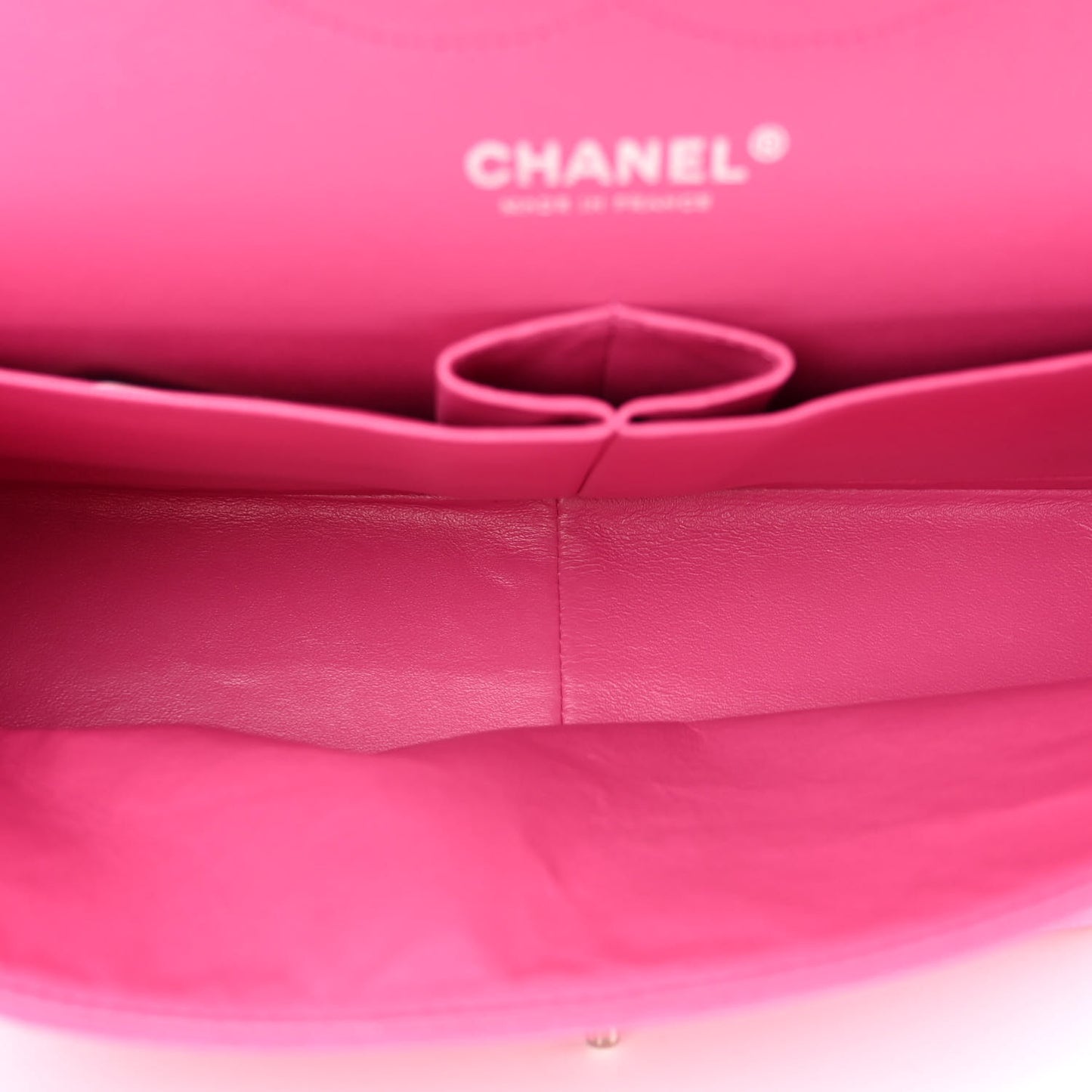 Iridescent Caviar Quilted Jumbo Double Flap Pink