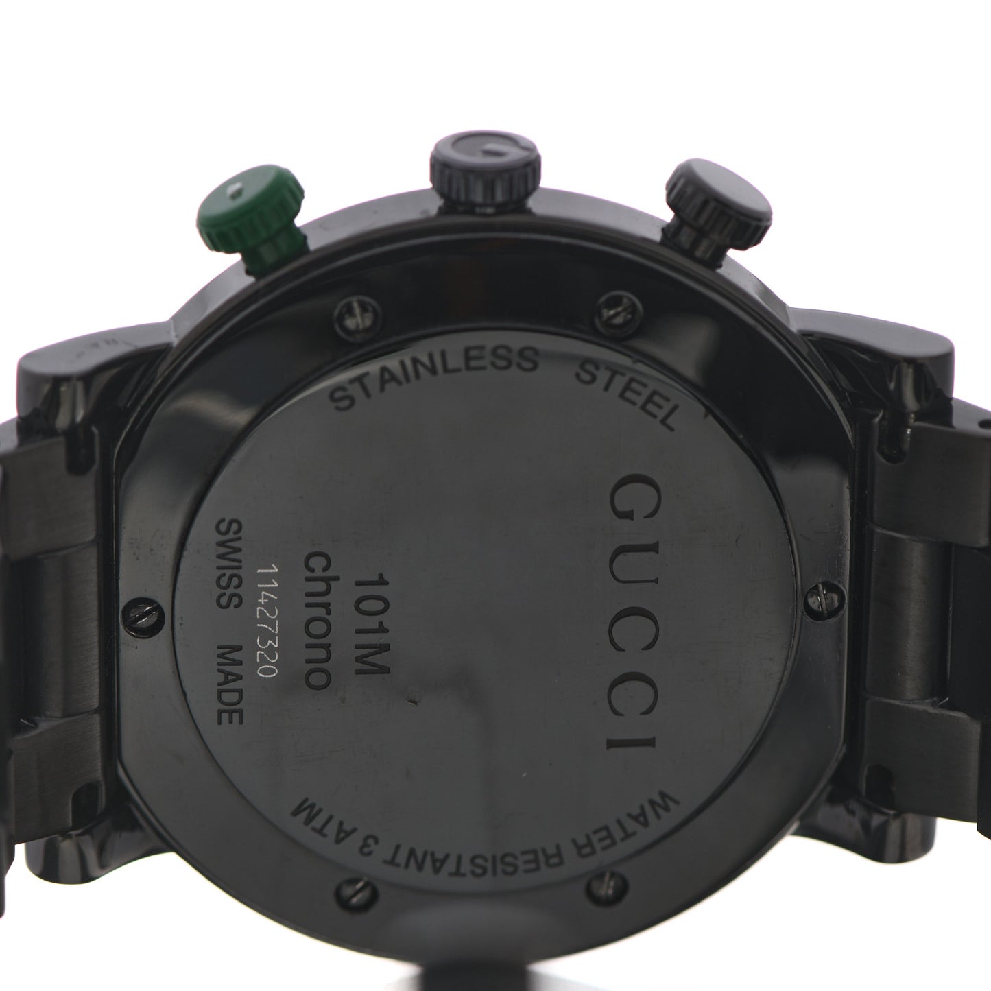 PVD Stainless Steel 44mm 101M G-Chrono Quartz Watch Black