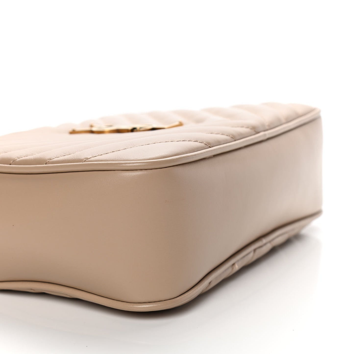 Calfskin Matelasse Monogram Lou Camera Bag Nude Powder
