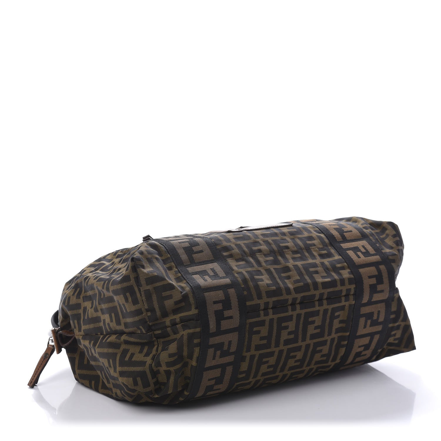 Fendi Zucca Vitello Patchwork Shoulder Bag Tobacco Sabbia 4 of 9