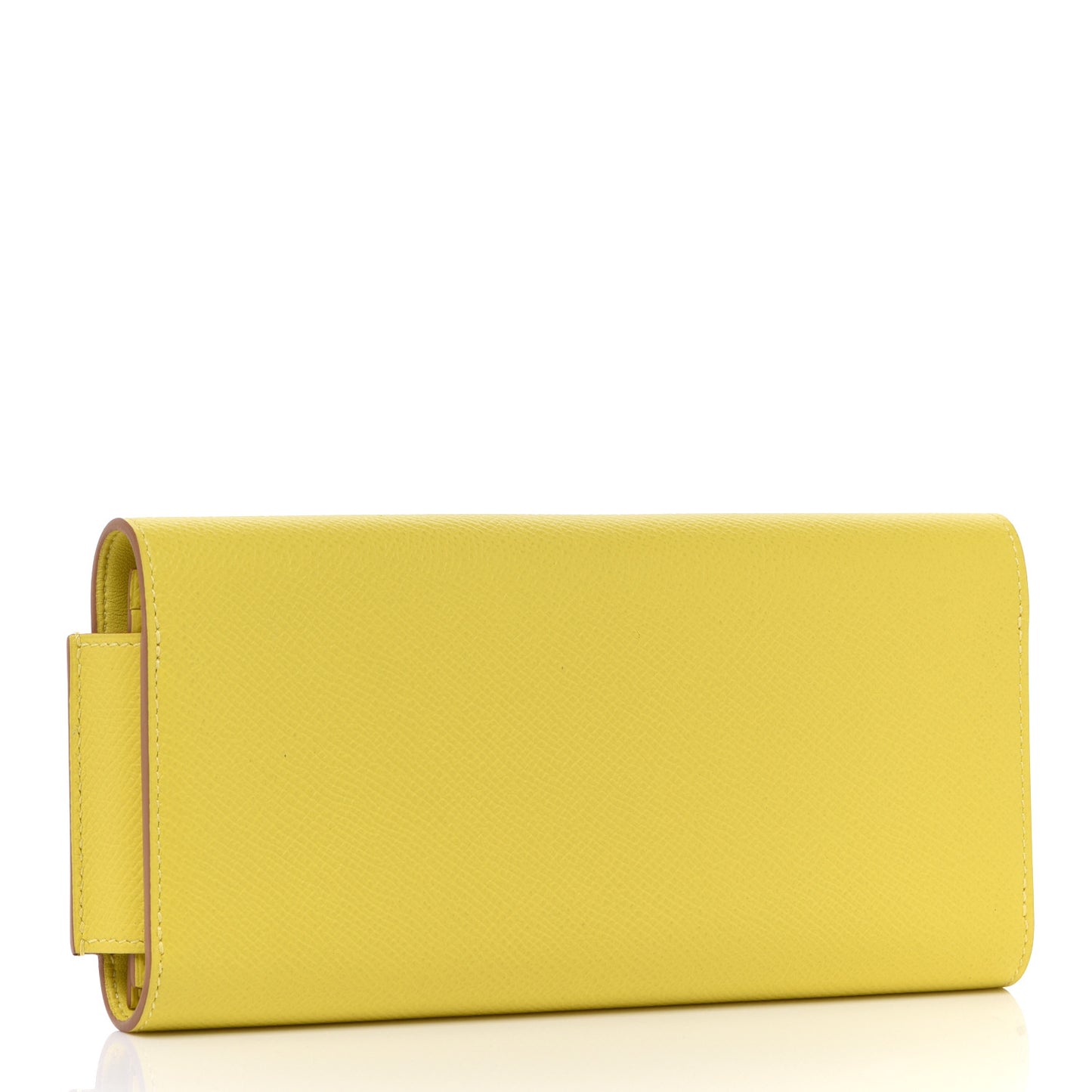 Epsom Passant Long Wallet Craie Lime