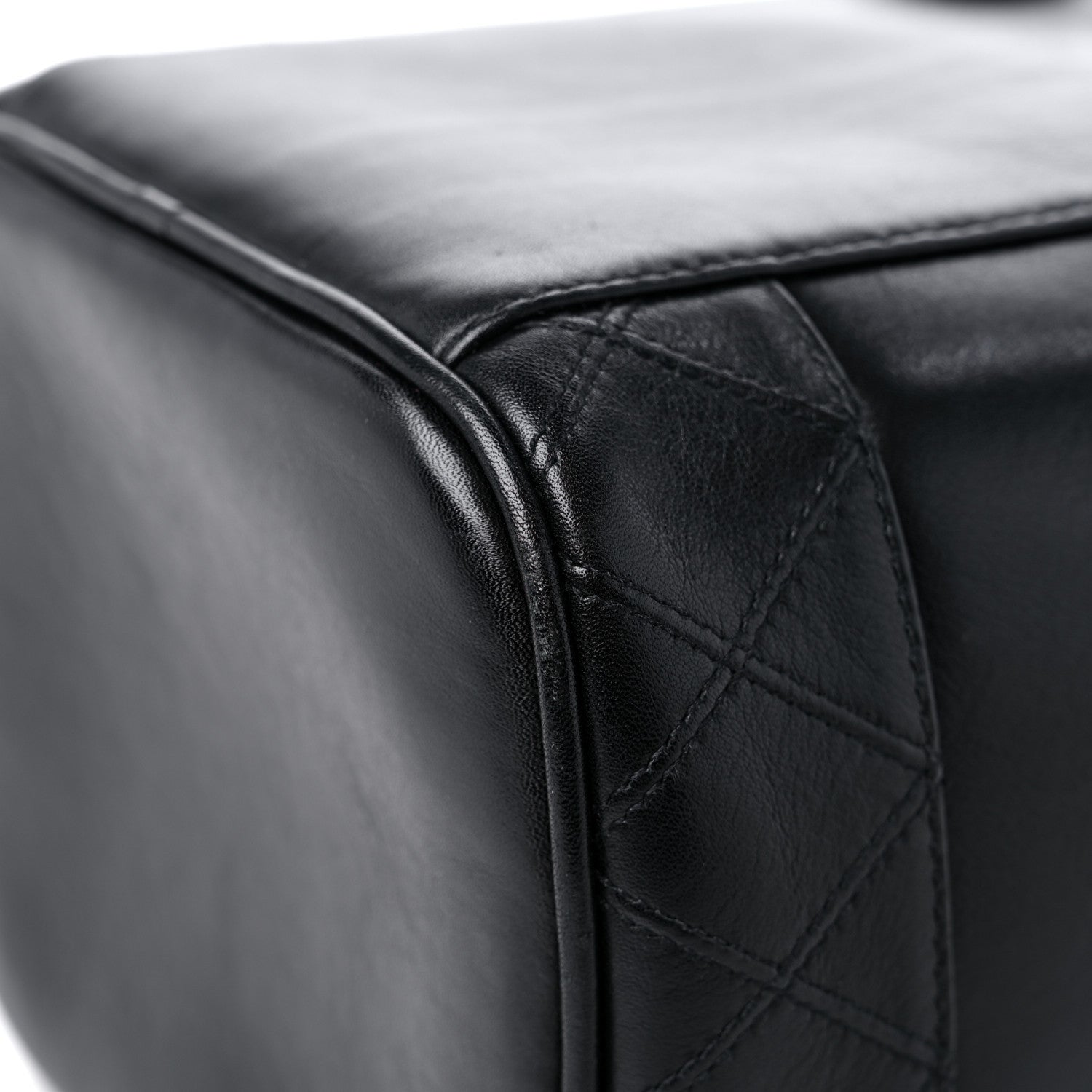 Chanel Lambskin Vanity Cosmetic Case Black 12 of 14