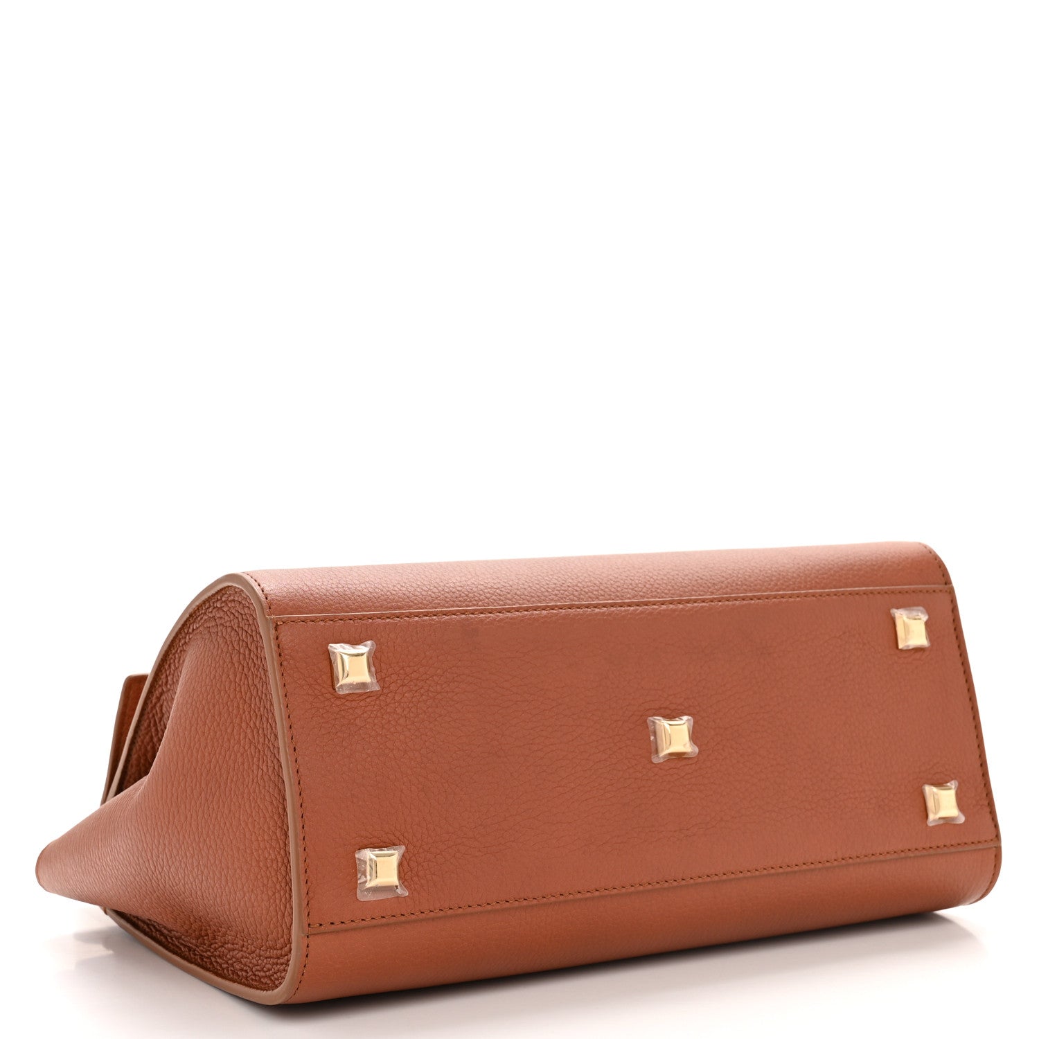 Salvatore Ferragamo Calfskin Medium Studio Soft Bag Cognac 5 of 13