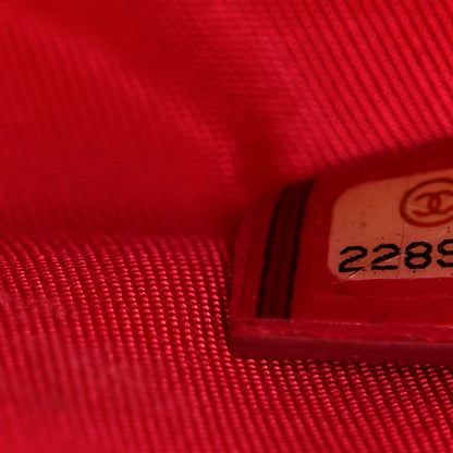 Chanel Lambskin Quilted Medium Cosmetic Case Pink 7 of 8