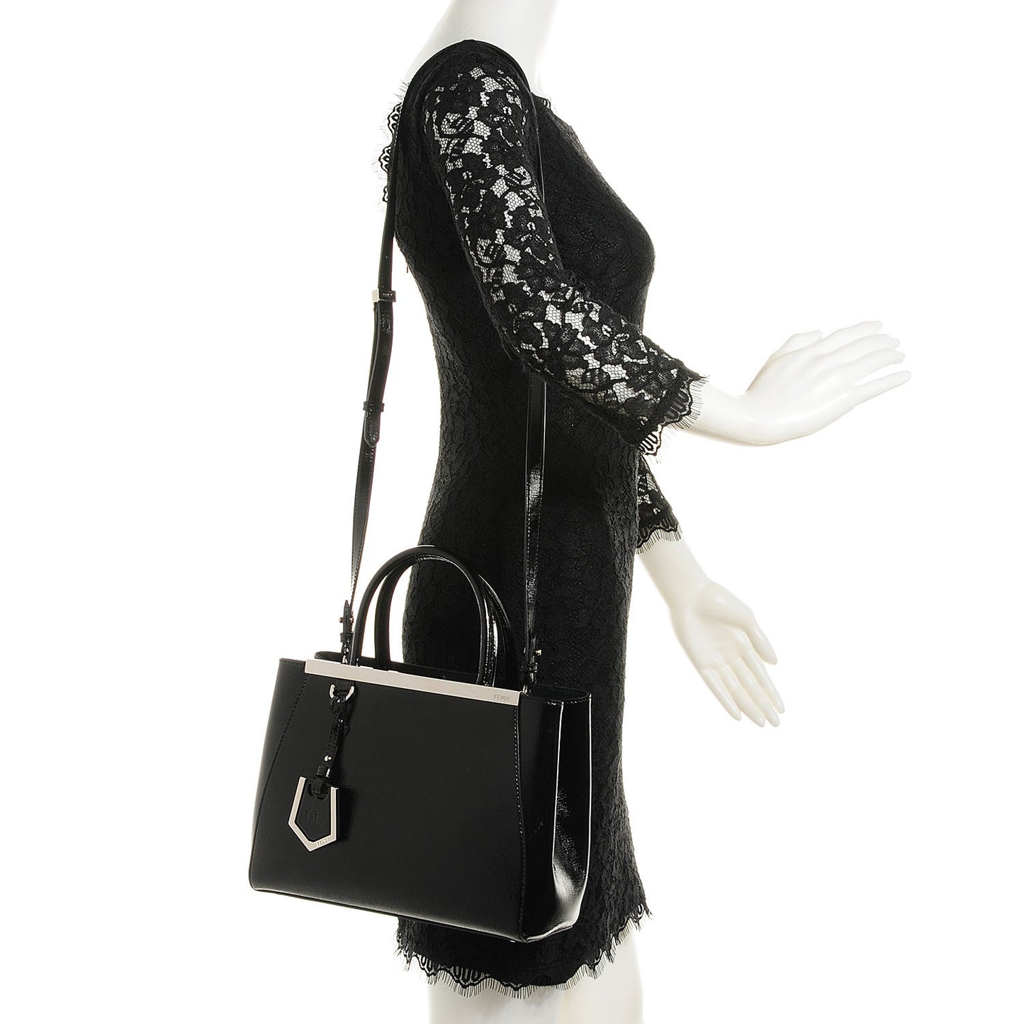 Vernice Petite 2Jours Tote Nero Black
